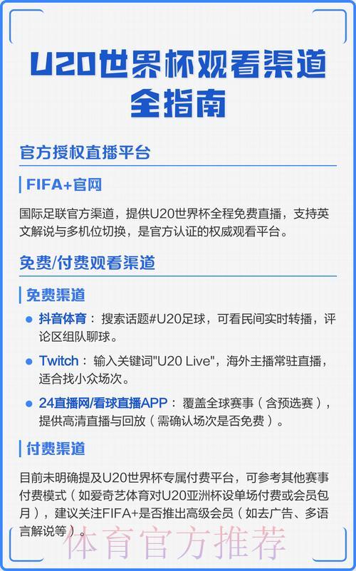 世界杯高清直播平台大全:最佳观赛渠道一览 世界杯高清直播平台大全:最佳观赛渠道一览